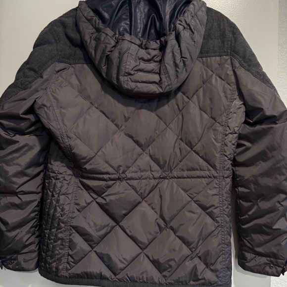 Massimo Dutti Men’s Quilted Jacket with Wool Blend Panels – Gray – Medium - Picture 5 of 10